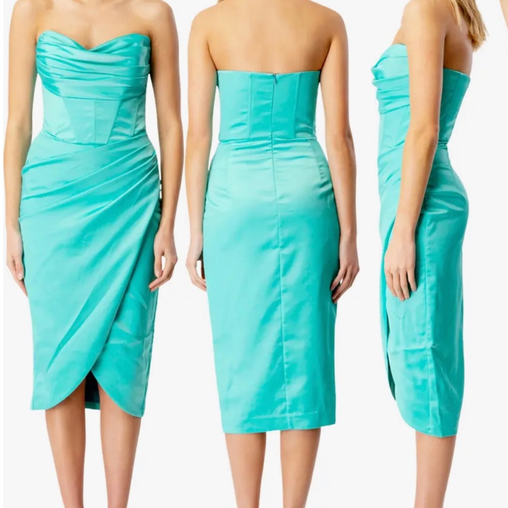 Bardot Jamila Corset Dress in Aqua